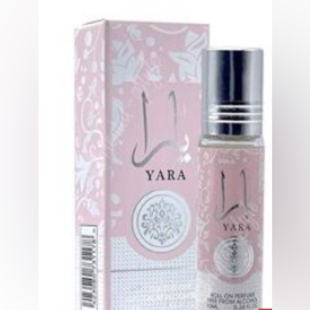 Yara Perfume with Pink and Silver Design